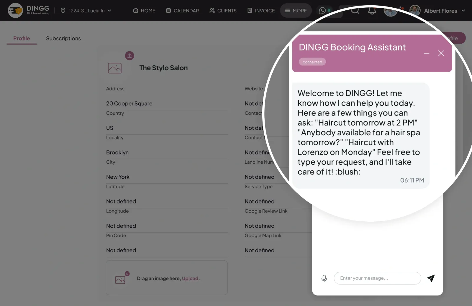 AI Assistant Chat Booking Support