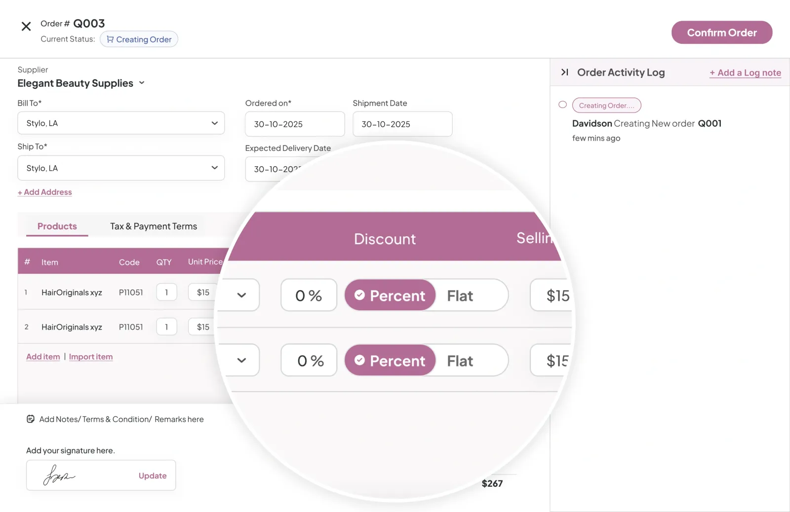 Add Extra Fees with Ease