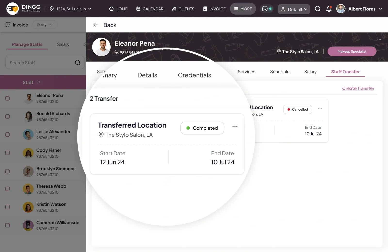 Centralized Staff Management