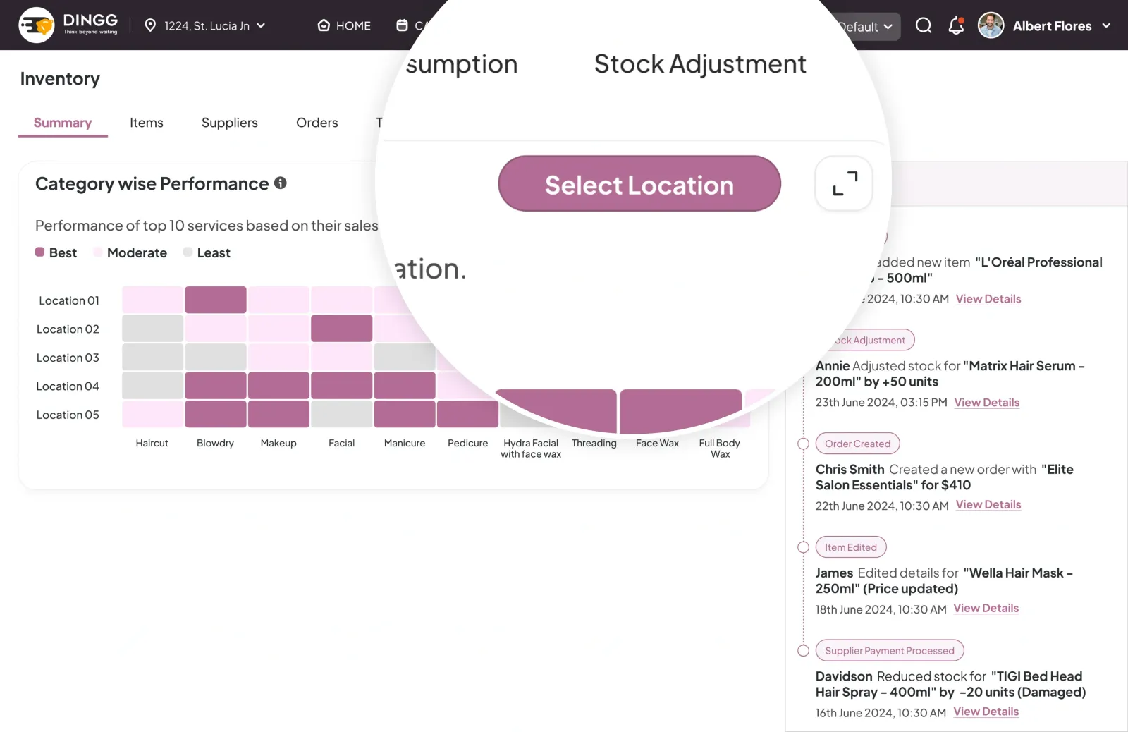 Flexible Multi-Location Reporting