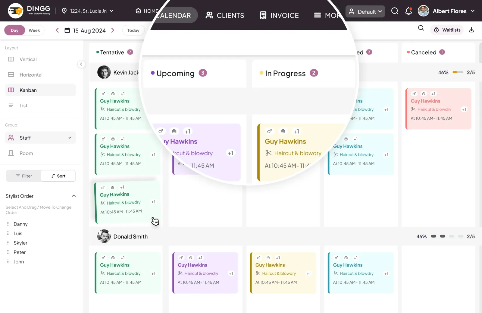 Real Time Appointment Tracking