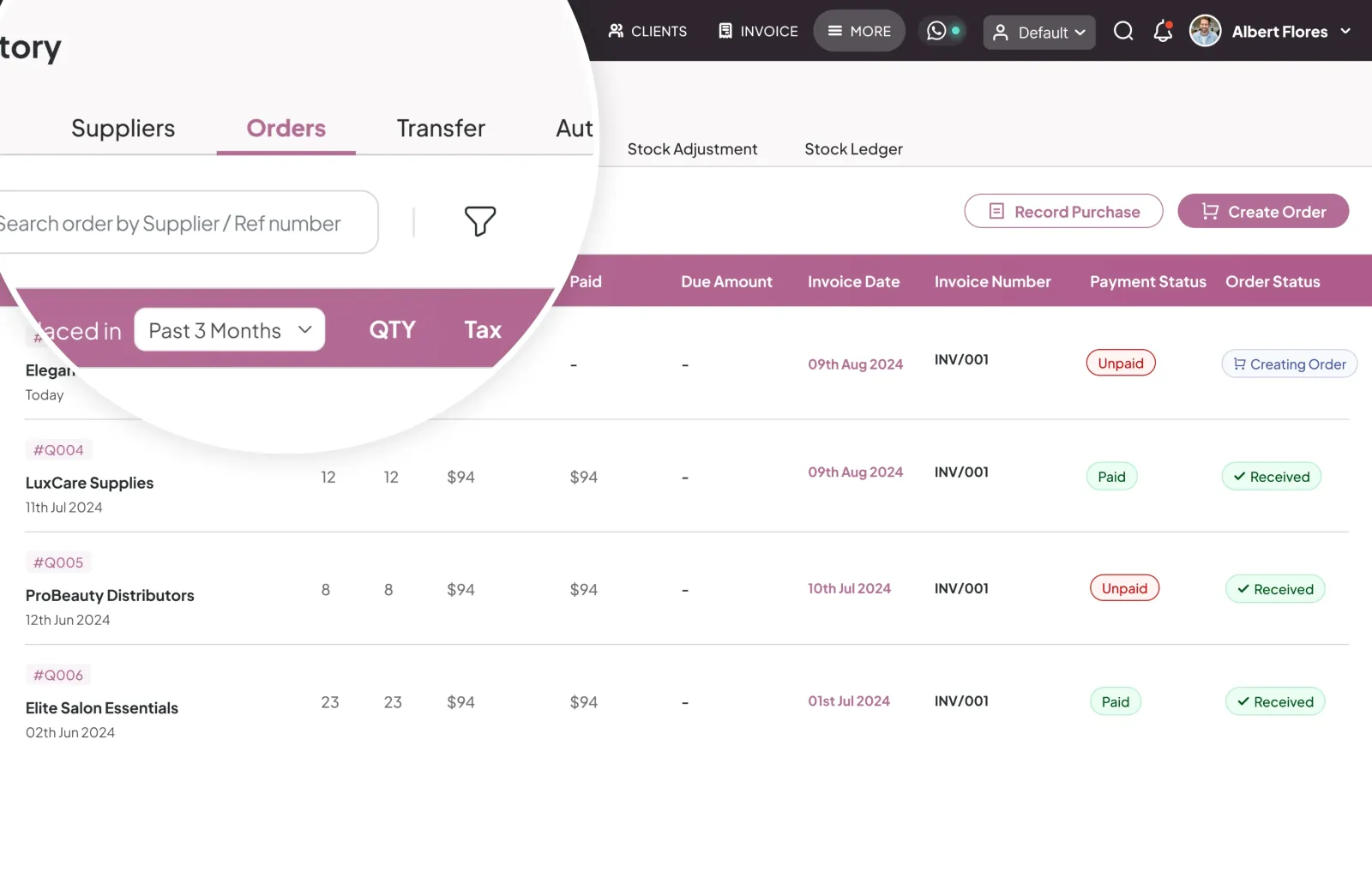 Streamlined Ordering Process