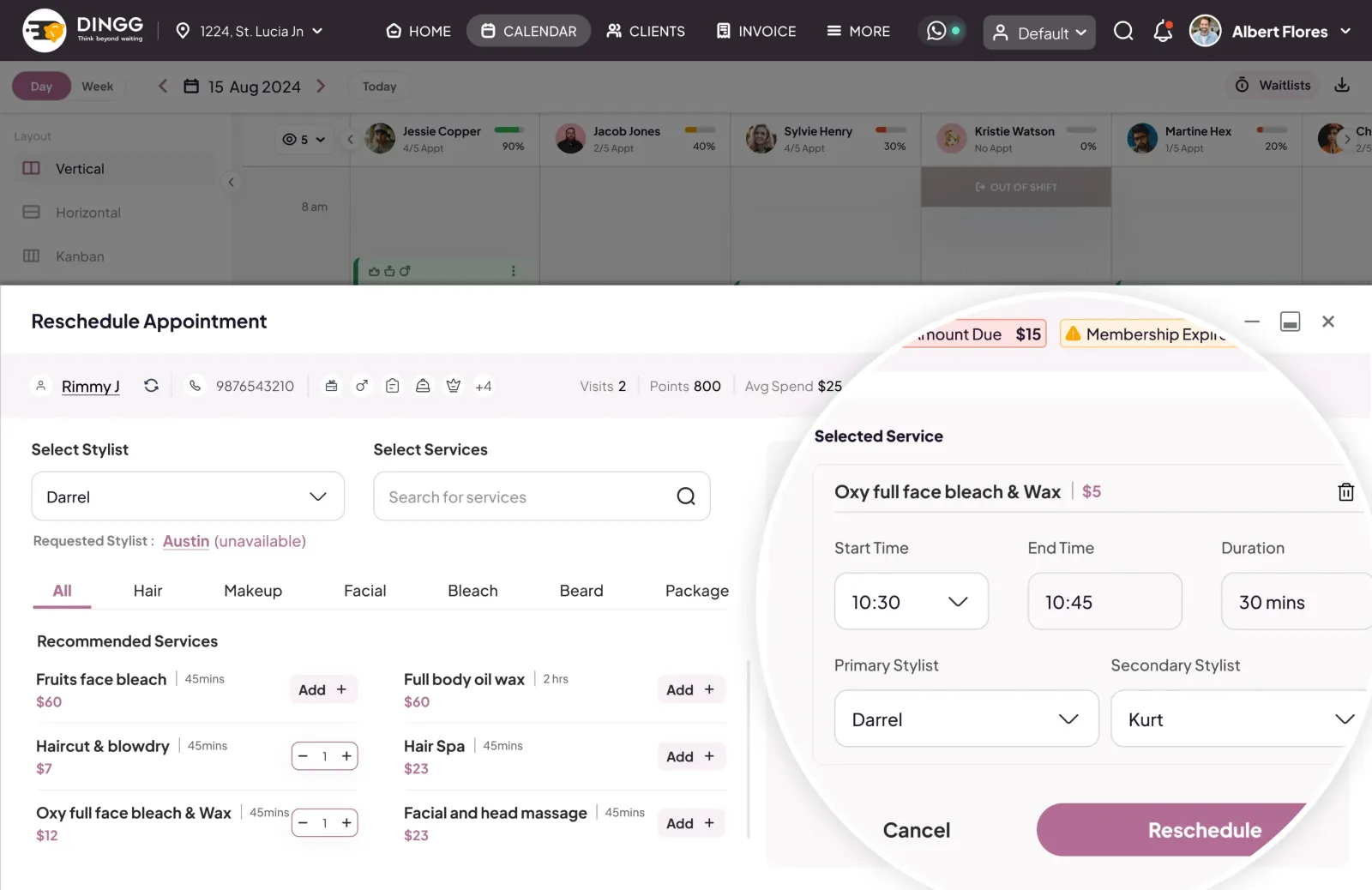 Unified Scheduling Dashboard