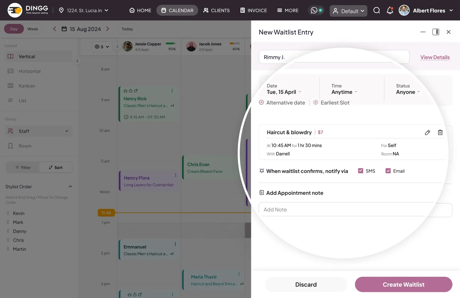 Waitlist Notifications